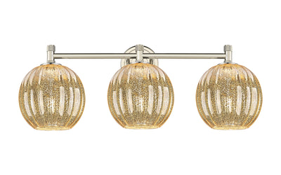 Downtown Urban Bath Vanity Light Glass Brass