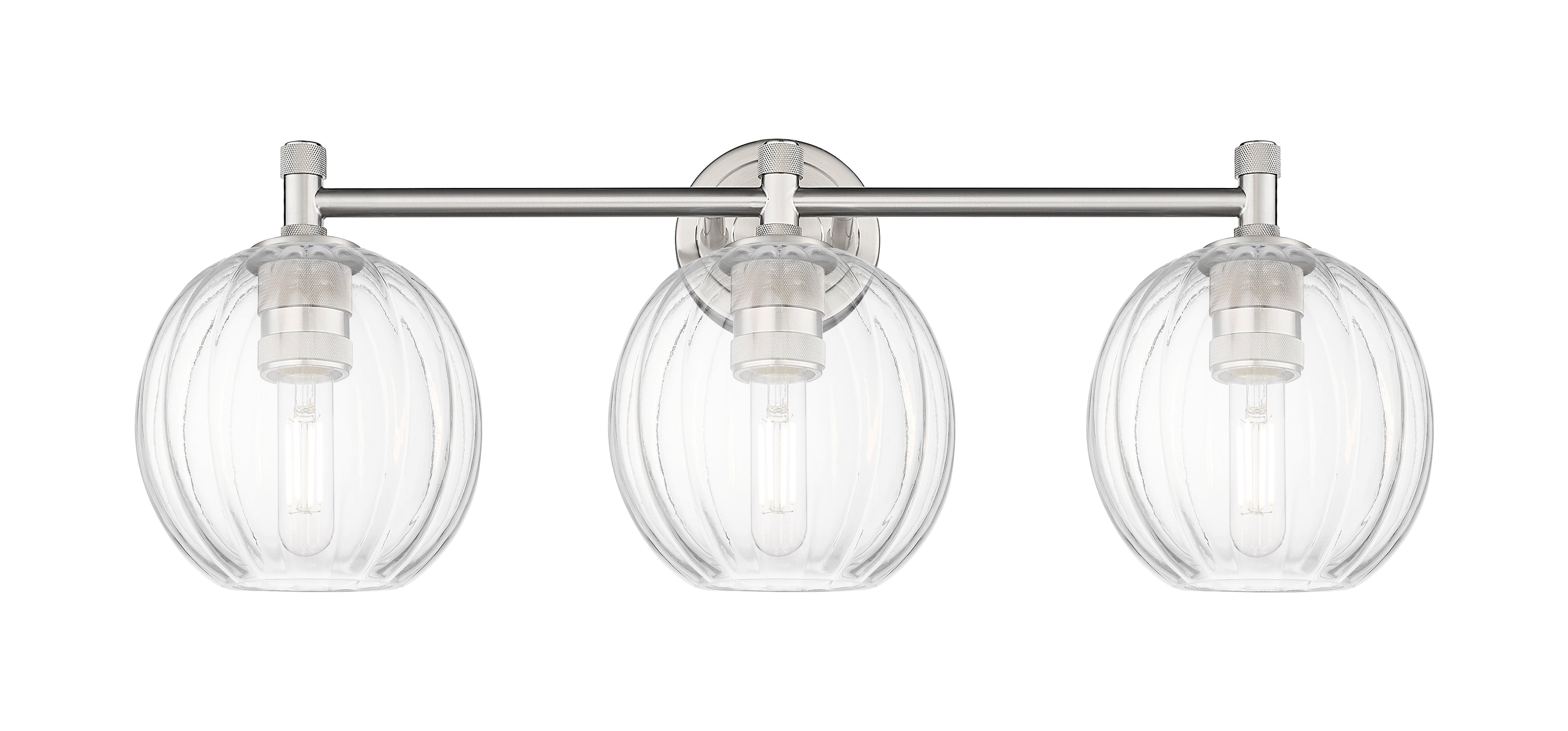 Downtown Urban Bath Vanity Light Glass Brass