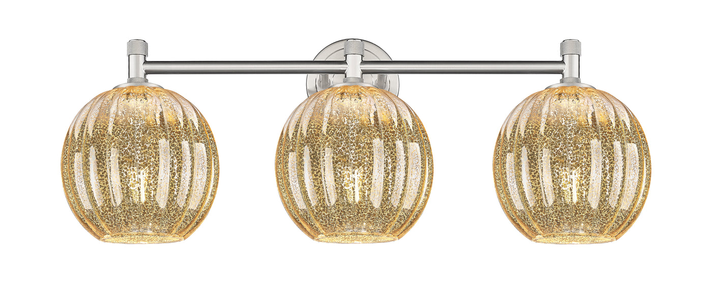 Downtown Urban Bath Vanity Light Glass Brass