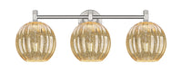 Downtown Urban Bath Vanity Light Glass Brass
