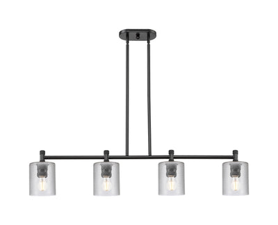 Downtown Urban Island Light Cast Brass Glass