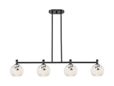 Downtown Urban Island Light Glass Brass Steel