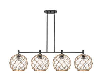 Downtown Urban Island Light Cast Brass