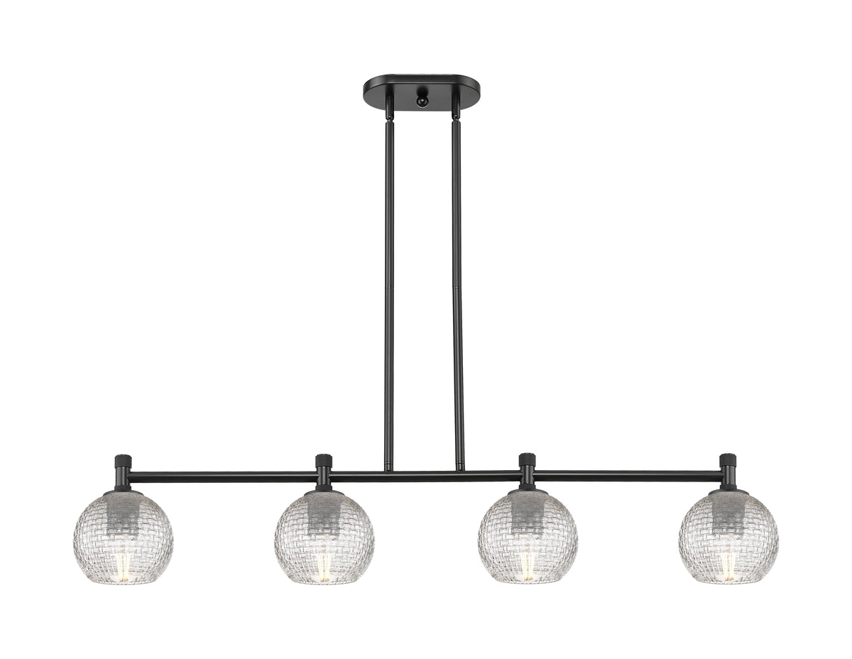Athens 46-Inch 4-Light Stem-Hung Island Light 8-Inch High
