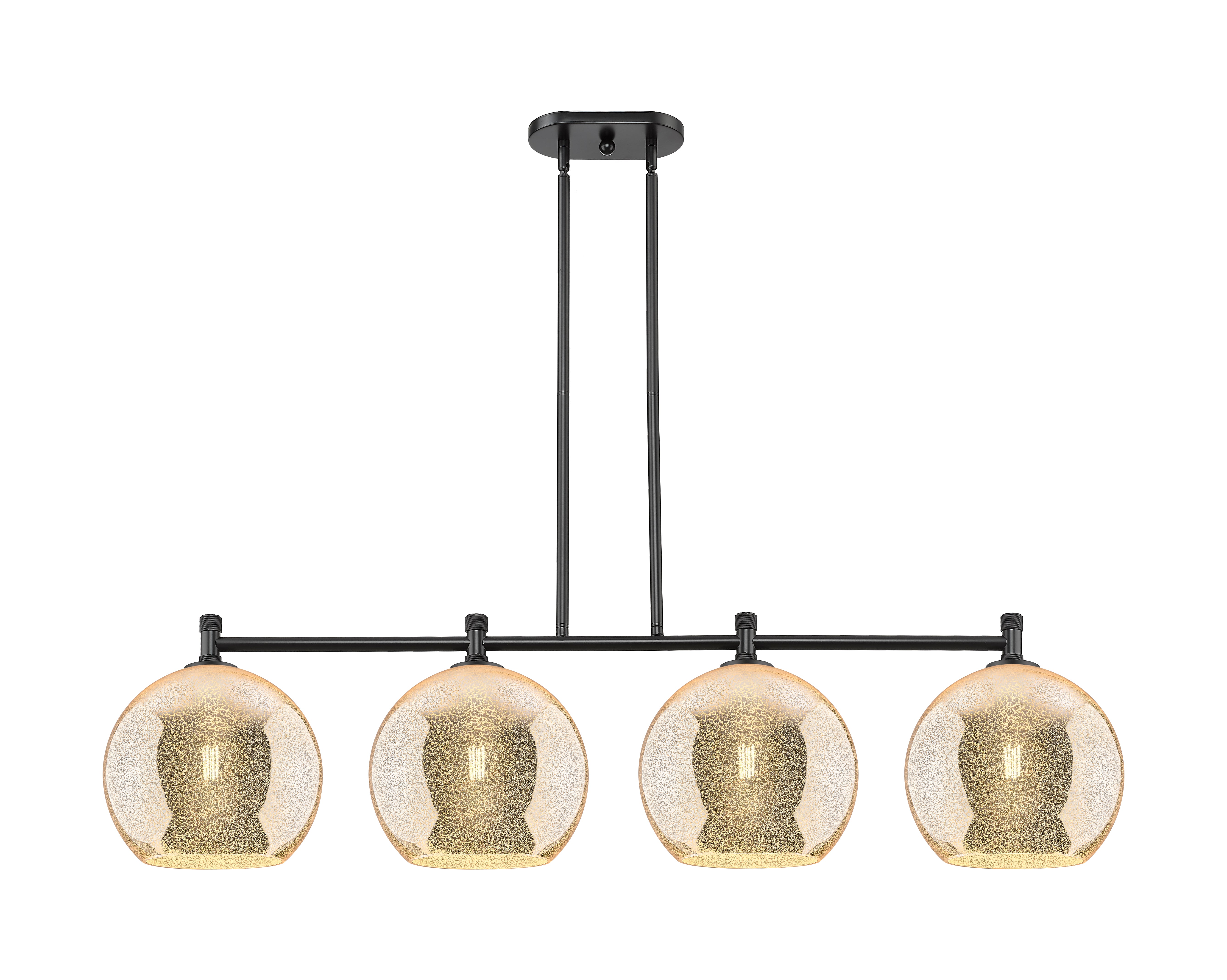 Downtown Urban Island Light Cast Brass Steel