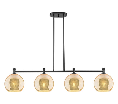 Downtown Urban Island Light Steel Glass