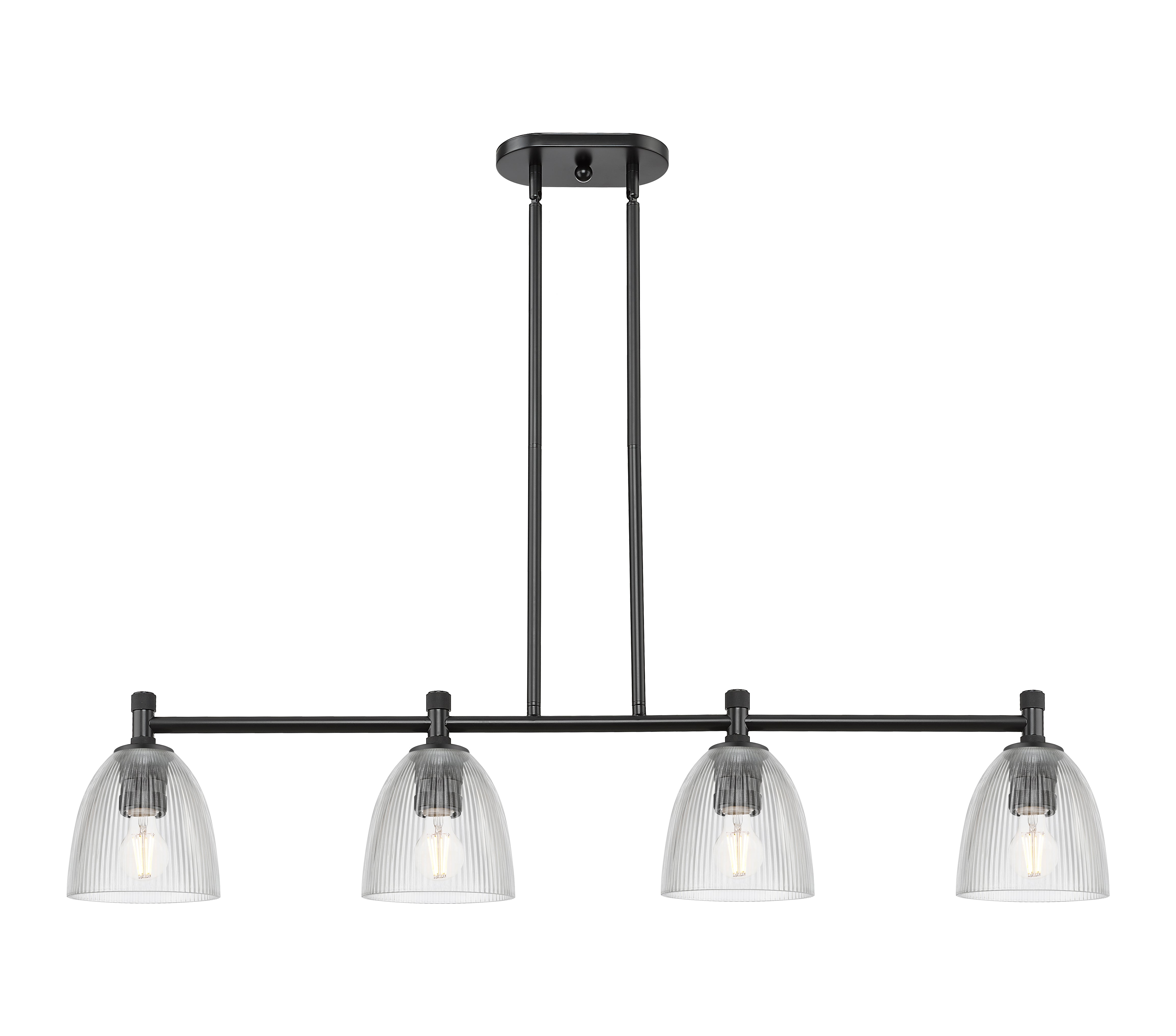 Downtown Urban Island Light Cast Brass