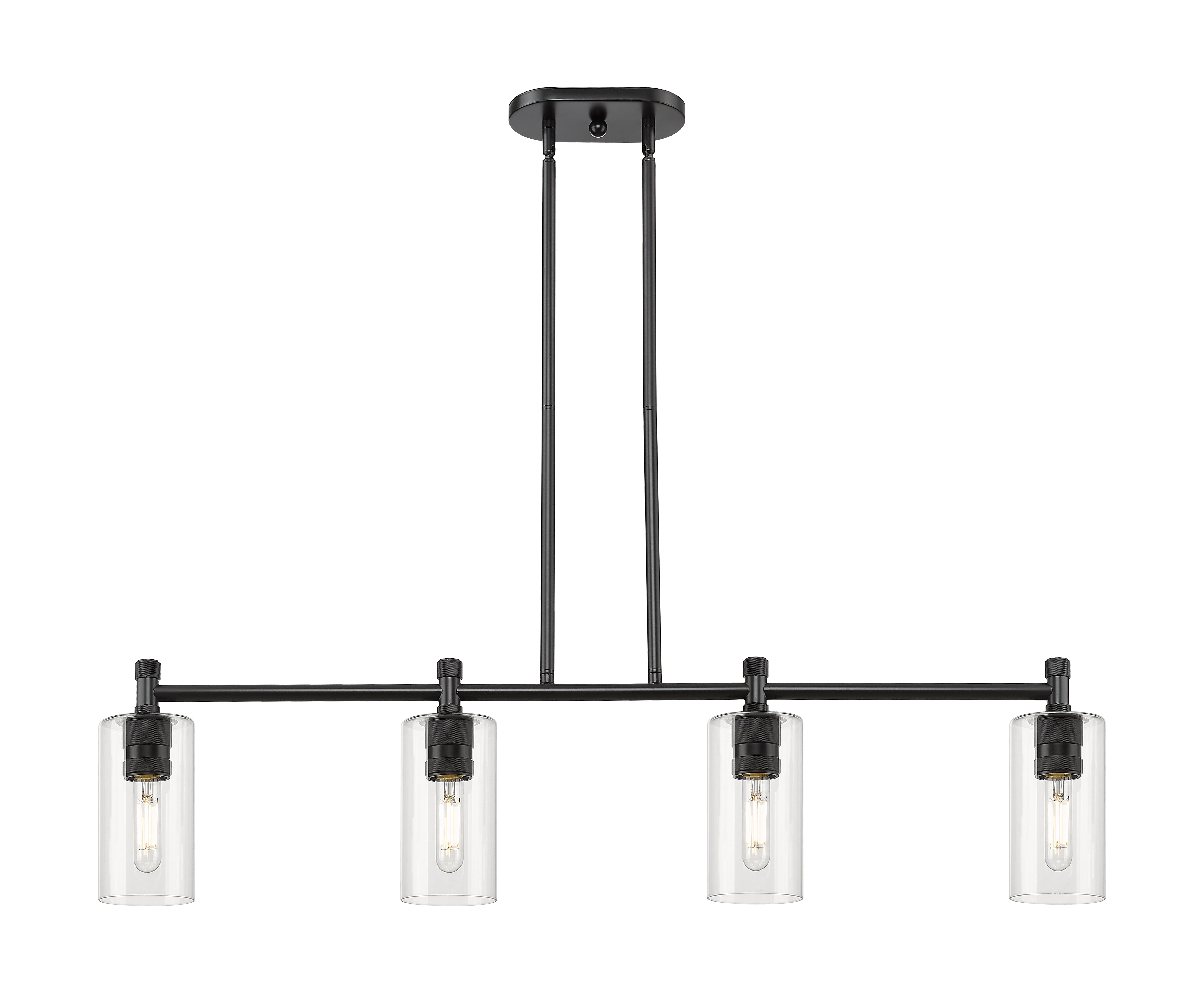 Downtown Urban Island Light Cast Brass