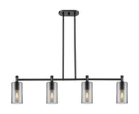 Crown Point 44-Inch 4-Light Stem-Hung Island Light Cylinder Shade 9.875-Inch High