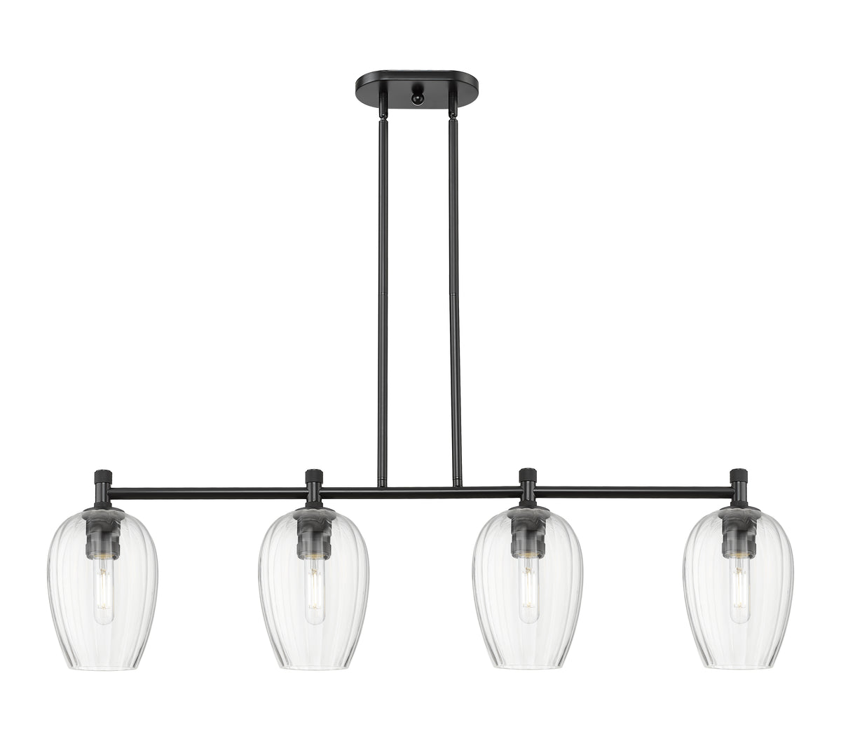 Preston Flute 47-Inch 4-Light Stem-Hung Island Light