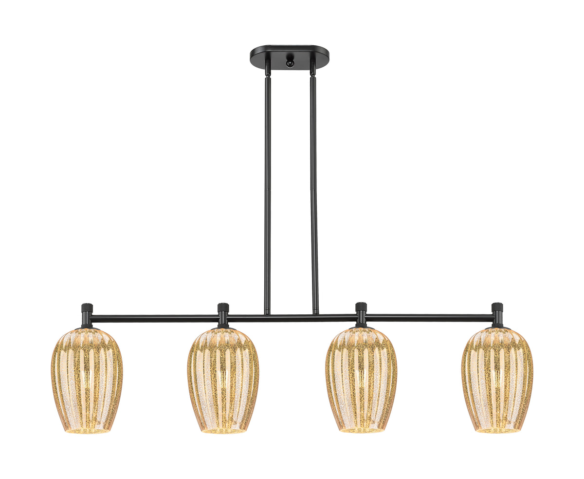 Preston Flute 47-Inch 4-Light Stem-Hung Island Light