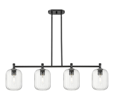 Downtown Urban Island Light Cast Brass