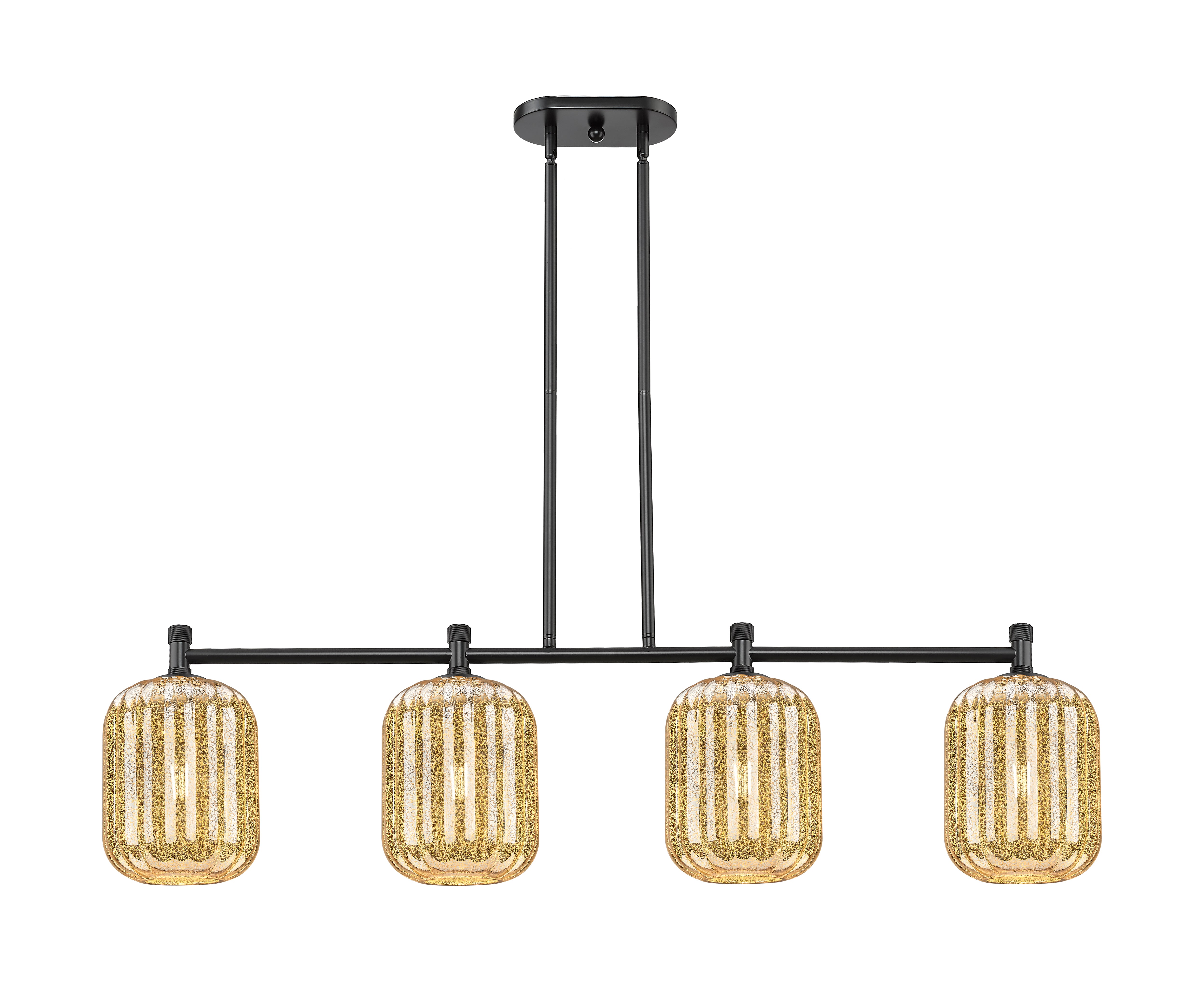 Downtown Urban Island Light Cast Brass