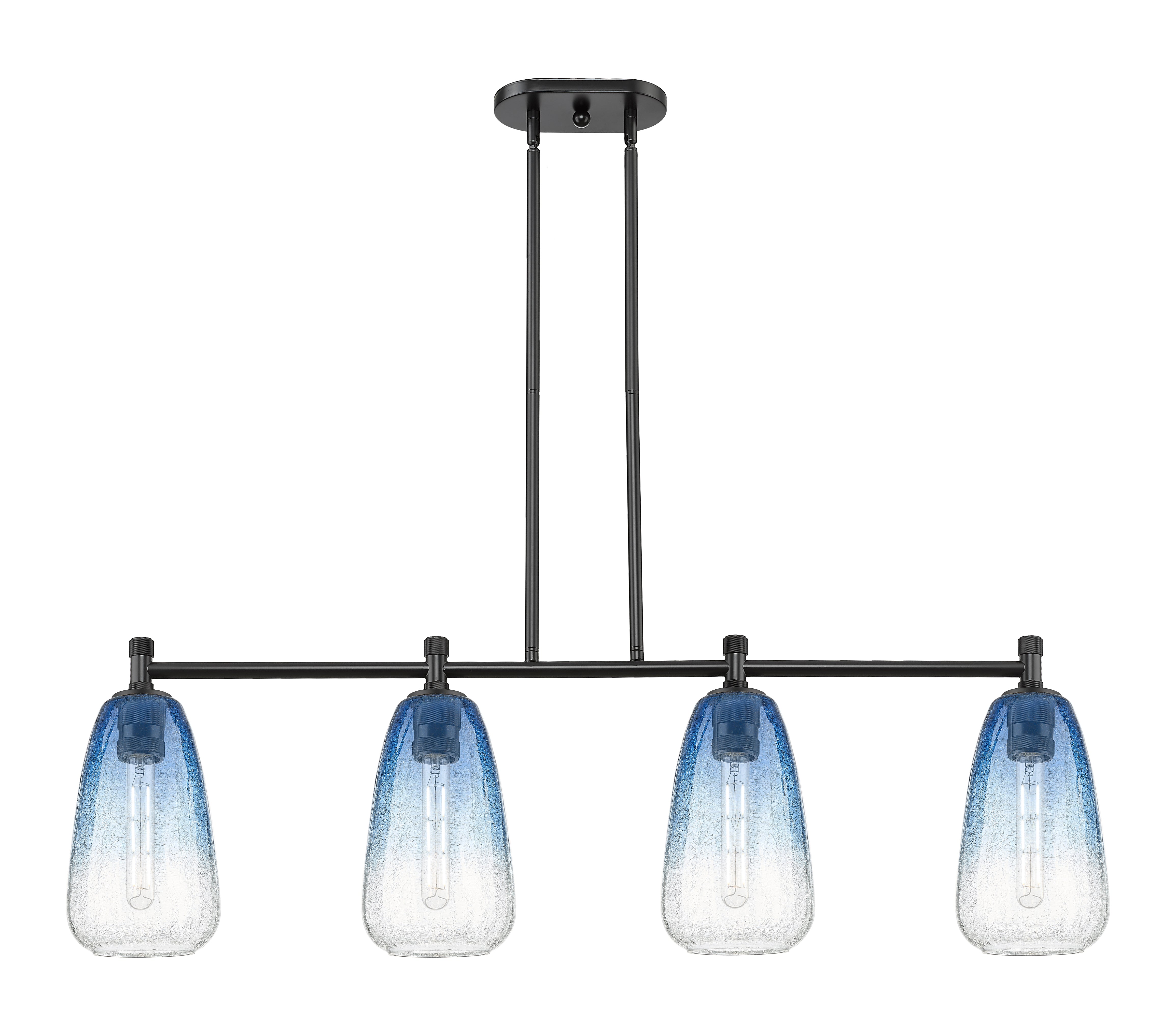Downtown Urban Island Light Cast Brass