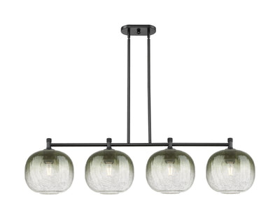 Downtown Urban Island Light Cast Brass