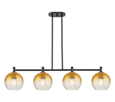 Downtown Urban Island Light Cast Brass