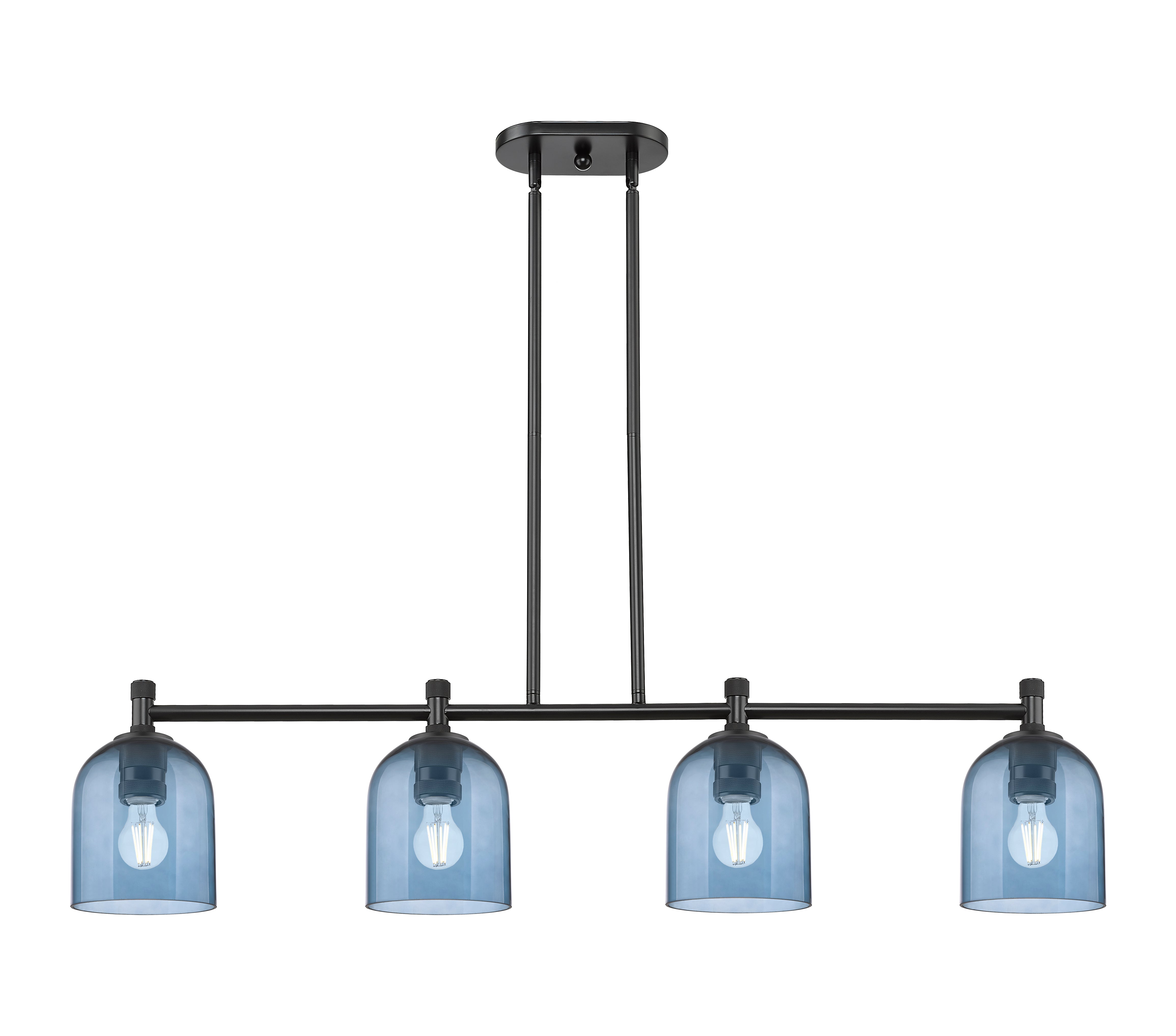 Downtown Urban Island Light Cast Brass