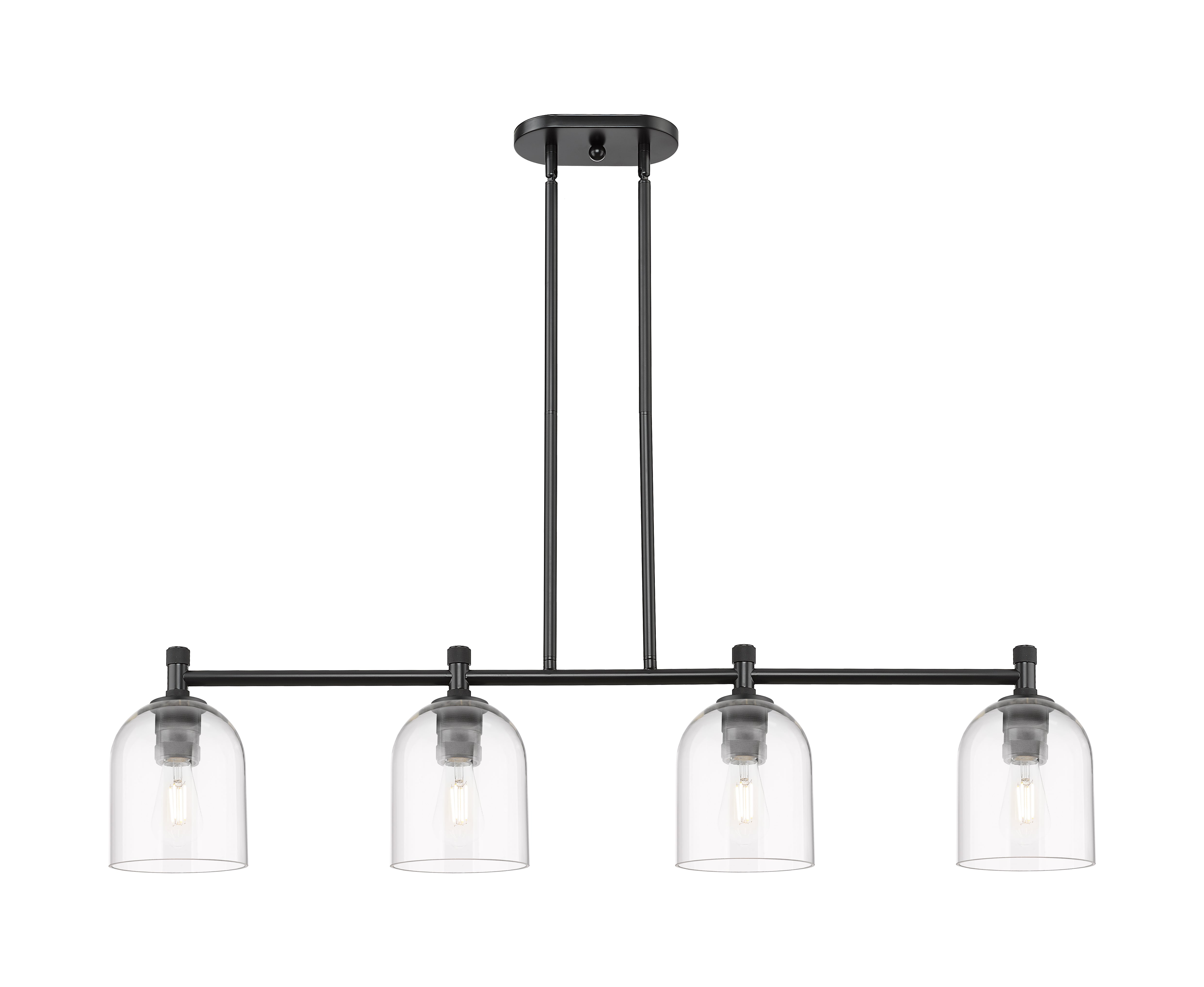 Downtown Urban Island Light Cast Brass
