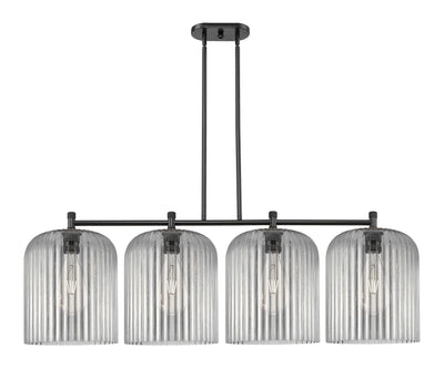Downtown Urban Island Light Cast Brass Finish