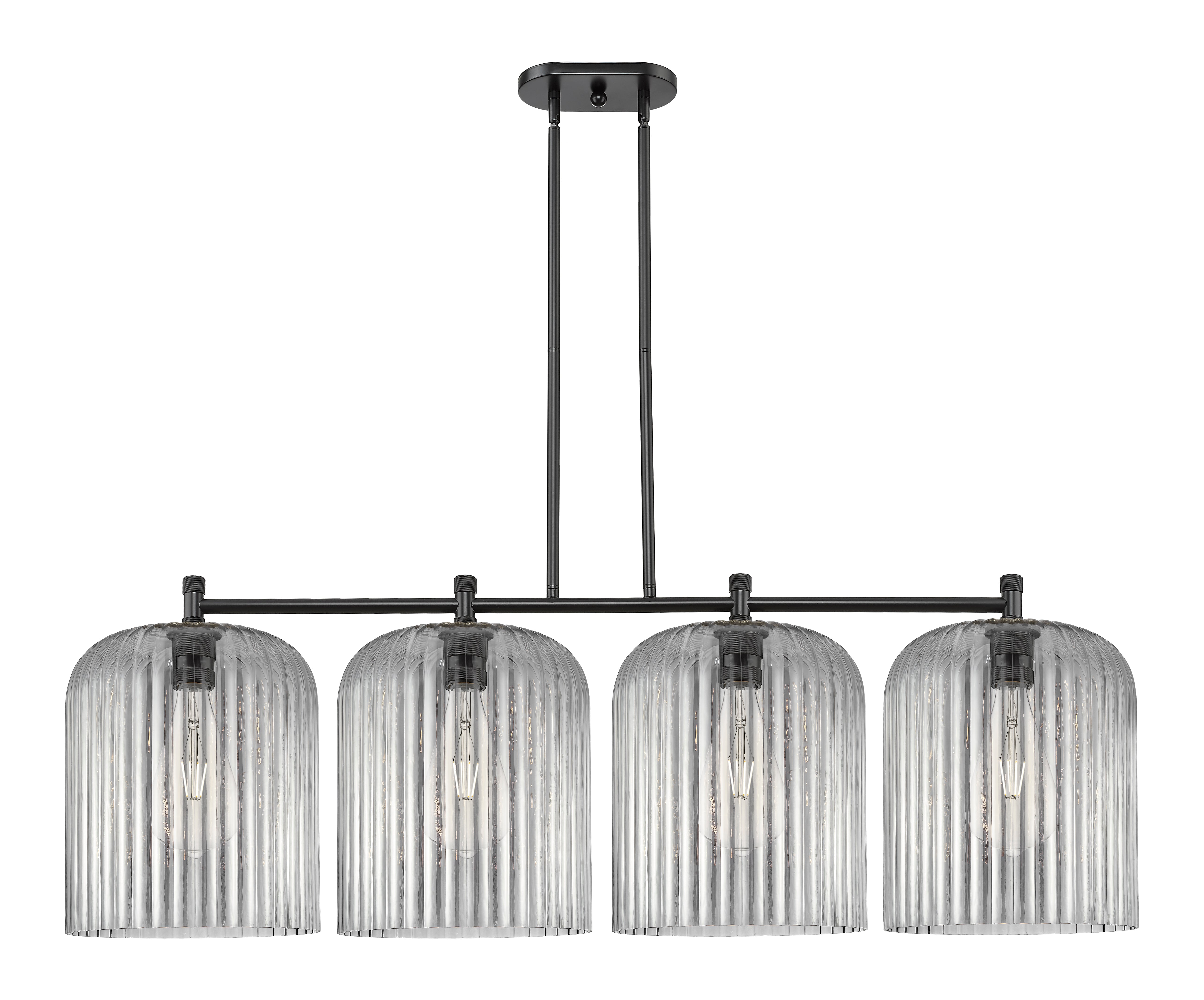 Downtown Urban Island Light Cast Brass Finish
