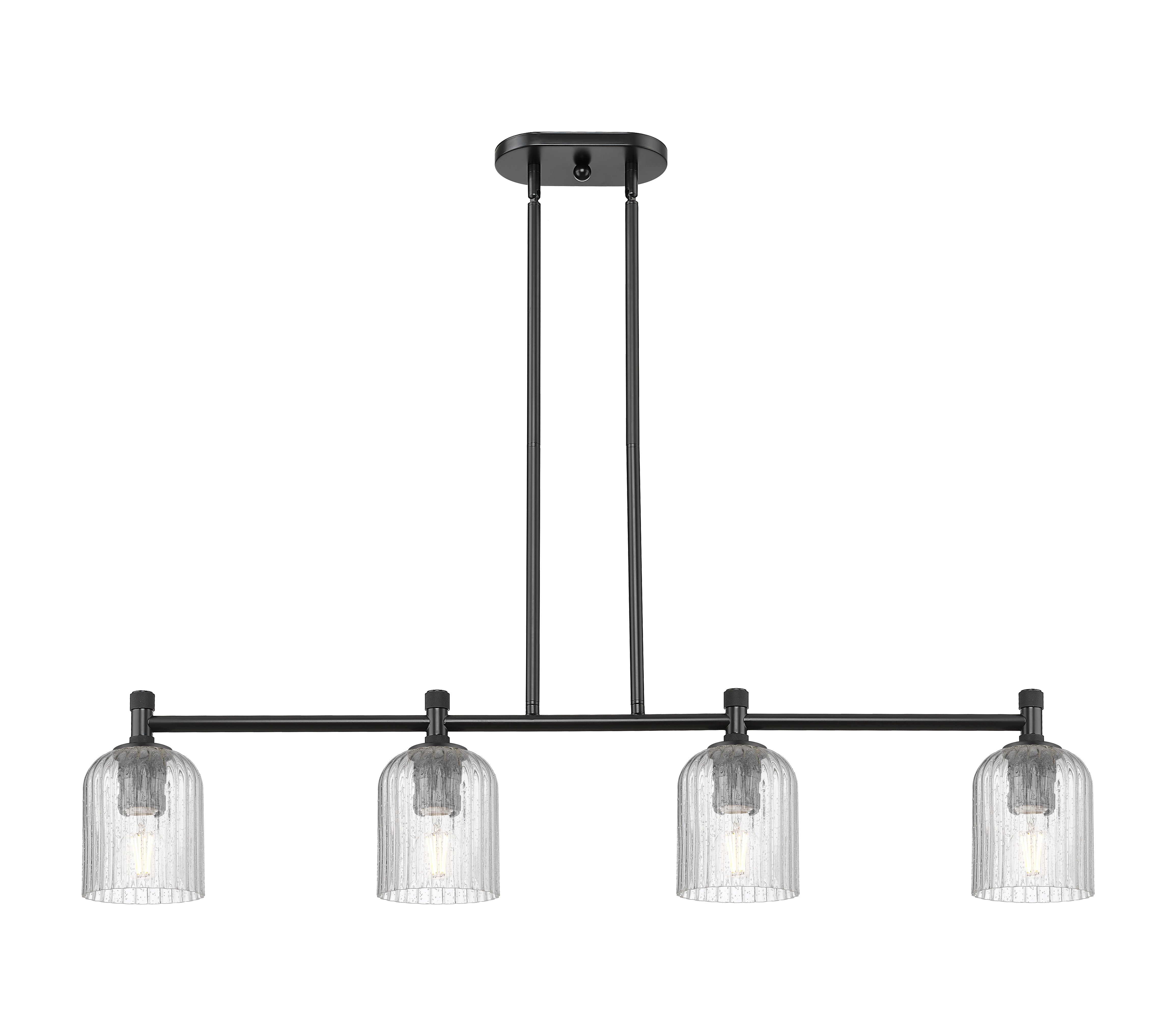 Downtown Urban Island Light Cast Brass Steel