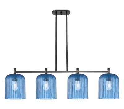 Downtown Urban Island Light Brass Glass