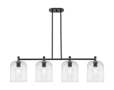 Downtown Urban Island Light Brass Glass