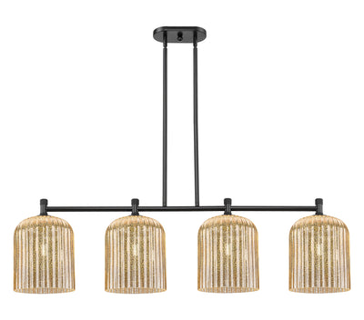 Downtown Urban Island Light Brass Glass