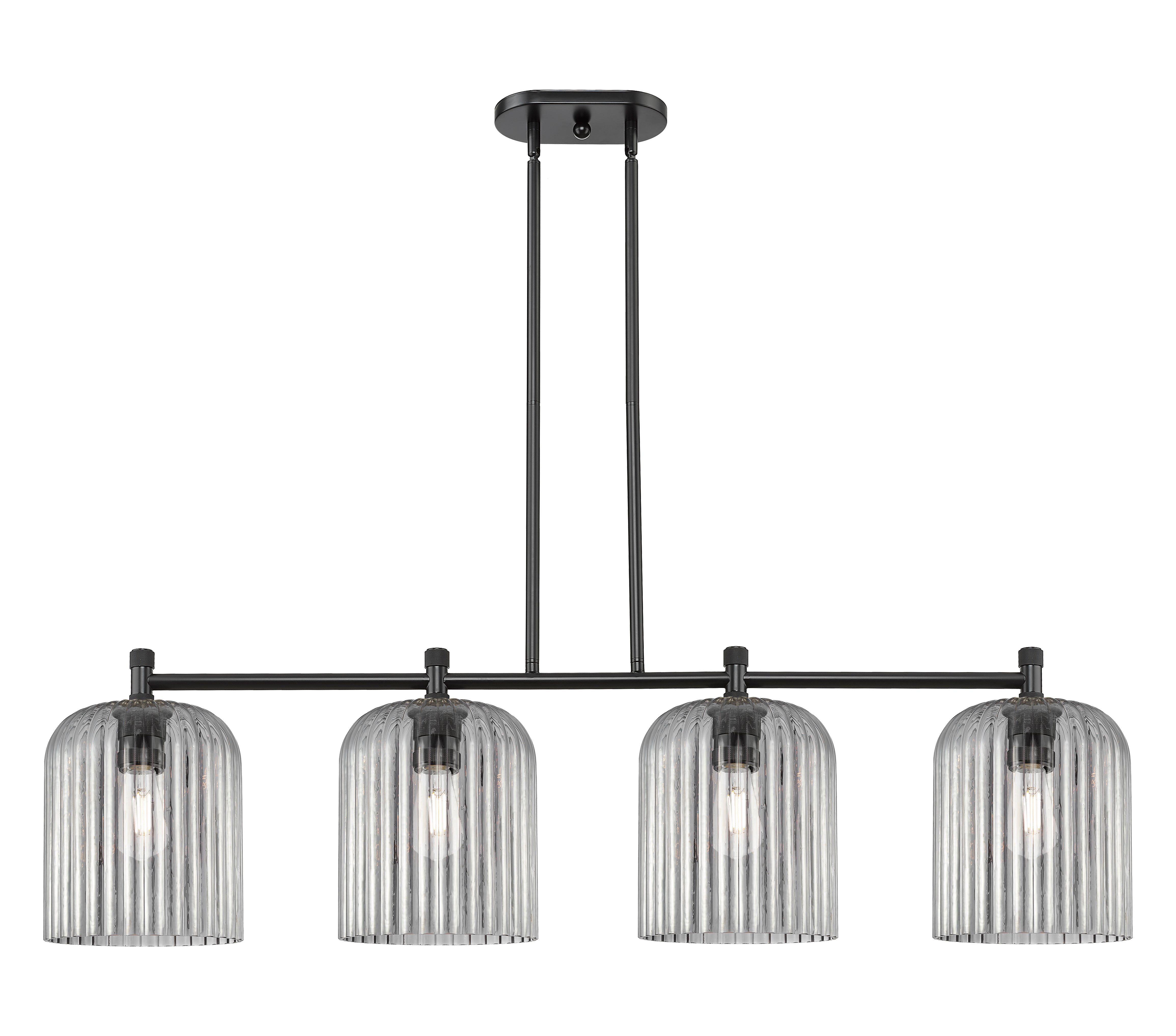 Downtown Urban Island Light Brass Glass