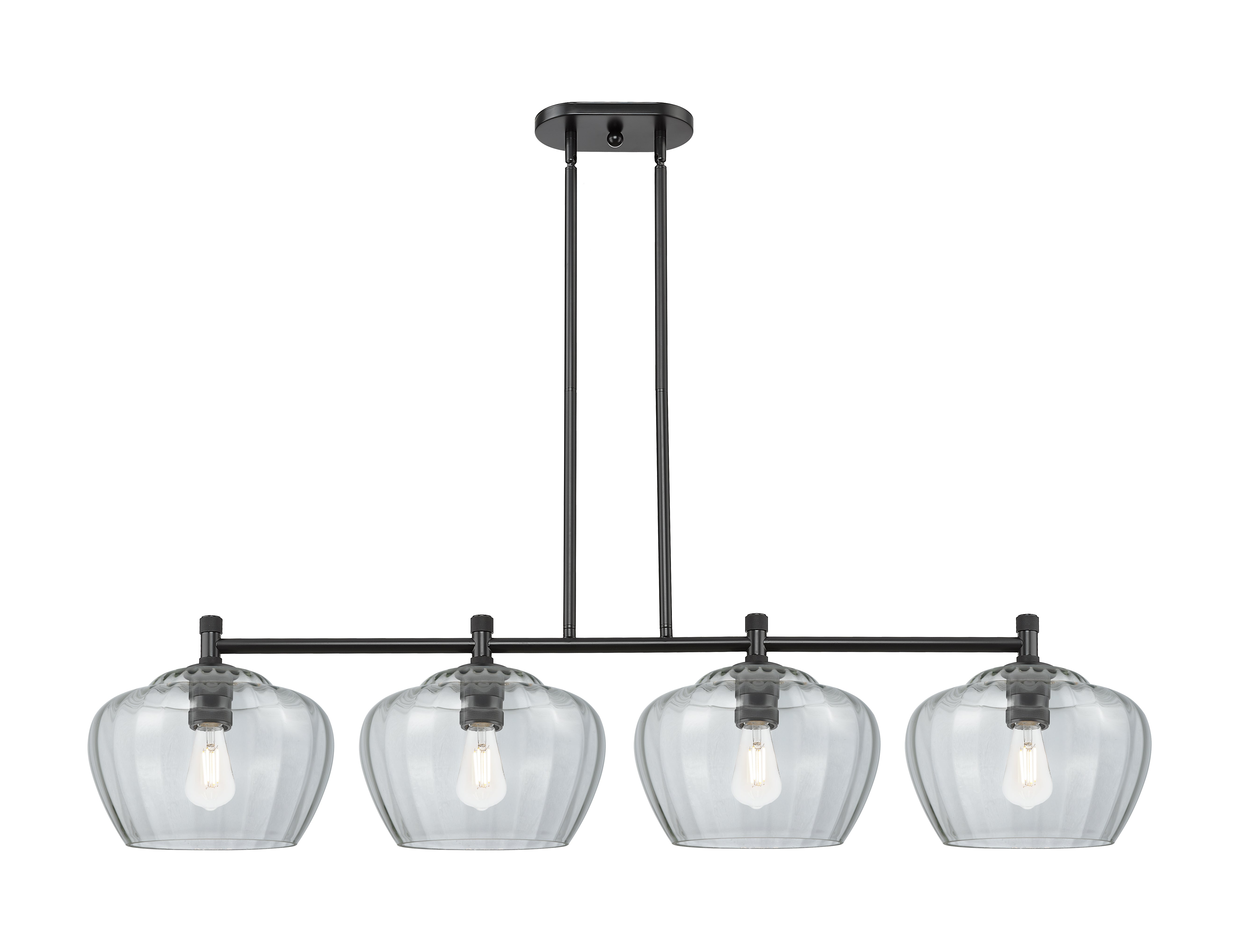 Downtown Urban Island Light Cast Brass