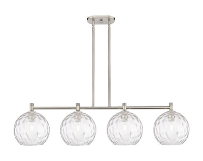 Downtown Urban Island Light Cast Brass Glass