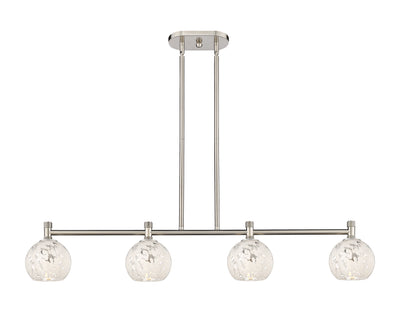 Downtown Urban Island Light Glass Brass Steel