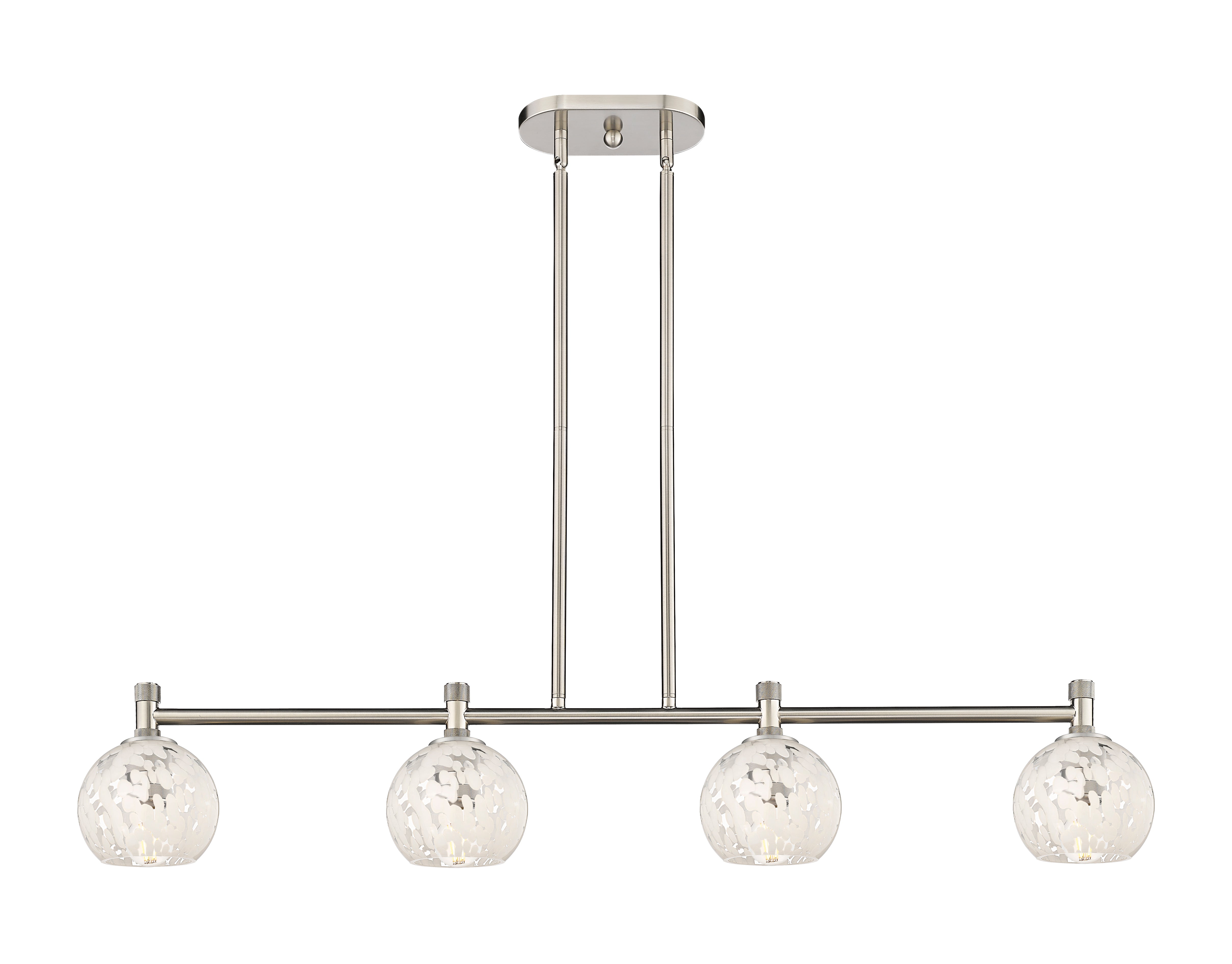 Downtown Urban Island Light Glass Brass Steel