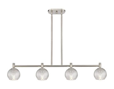 Downtown Urban Island Light Cast Brass