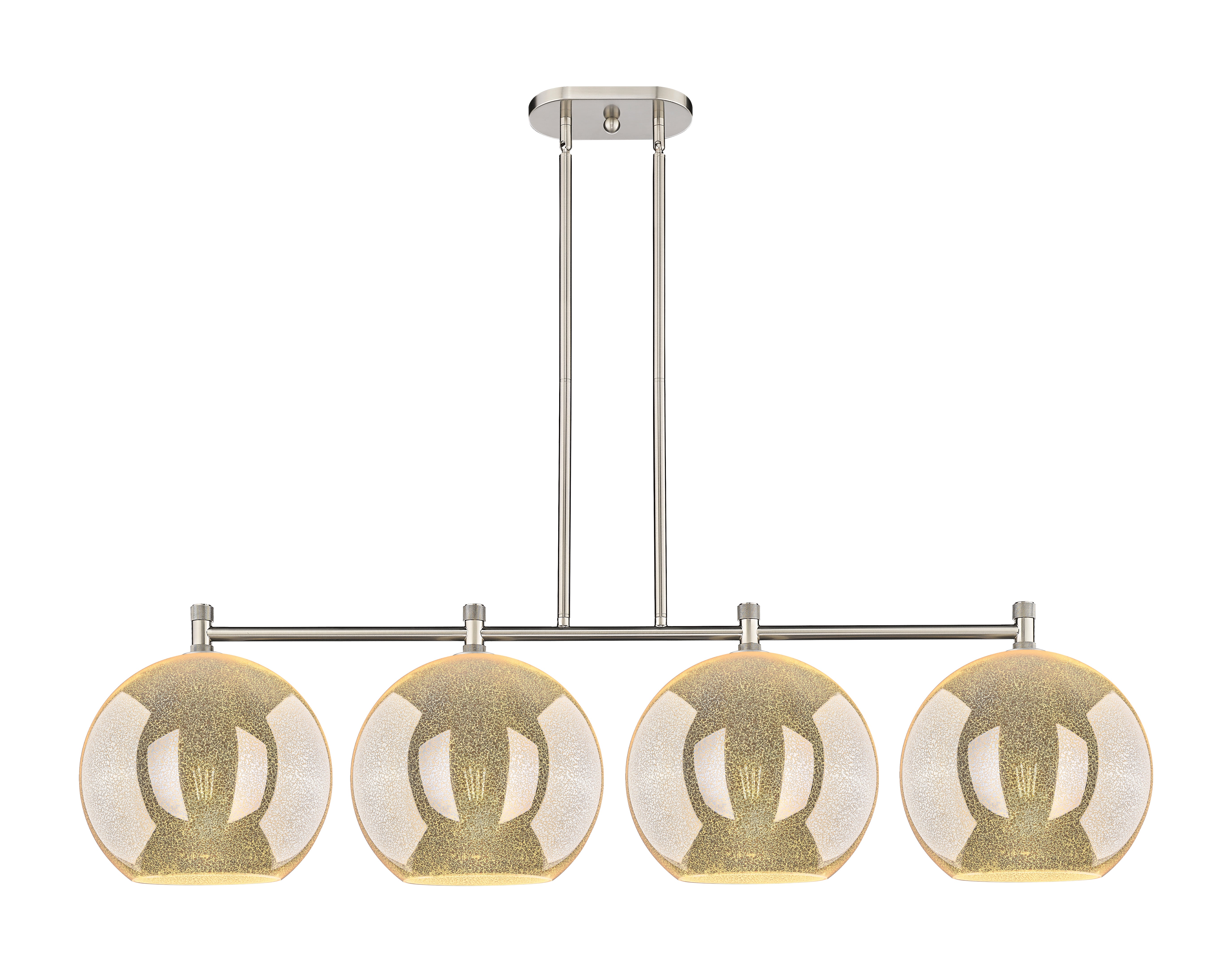 Downtown Urban Island Light Cast Brass