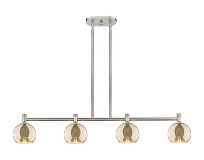 Downtown Urban Island Light Cast Brass Steel
