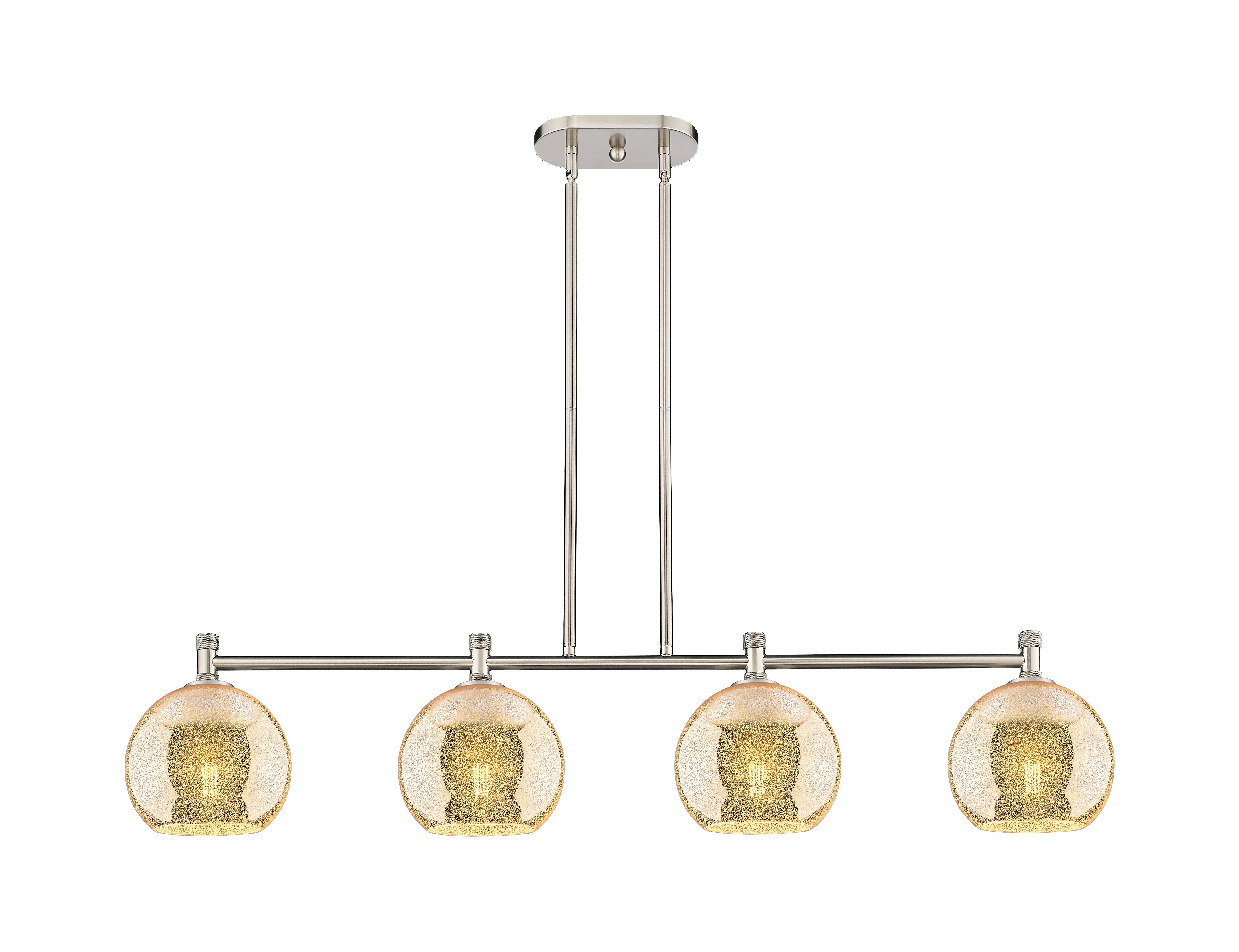 Downtown Urban Island Light Steel Glass