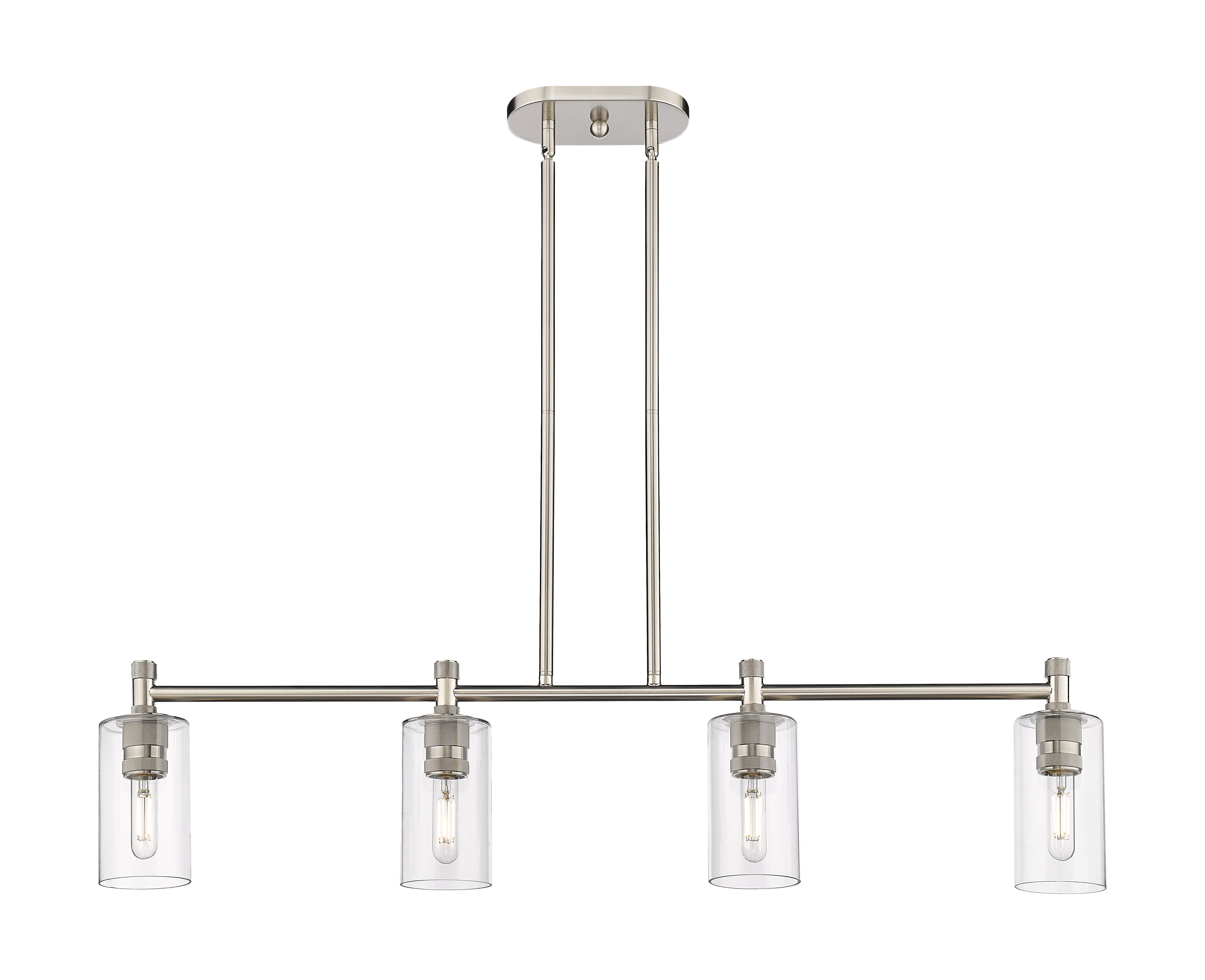 Downtown Urban Island Light Cast Brass