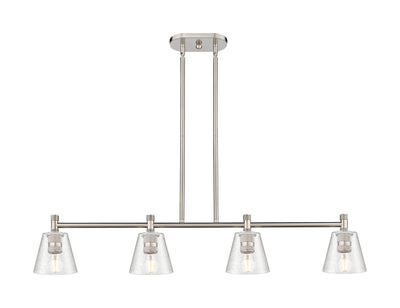Downtown Urban Island Light Cast Brass Finish