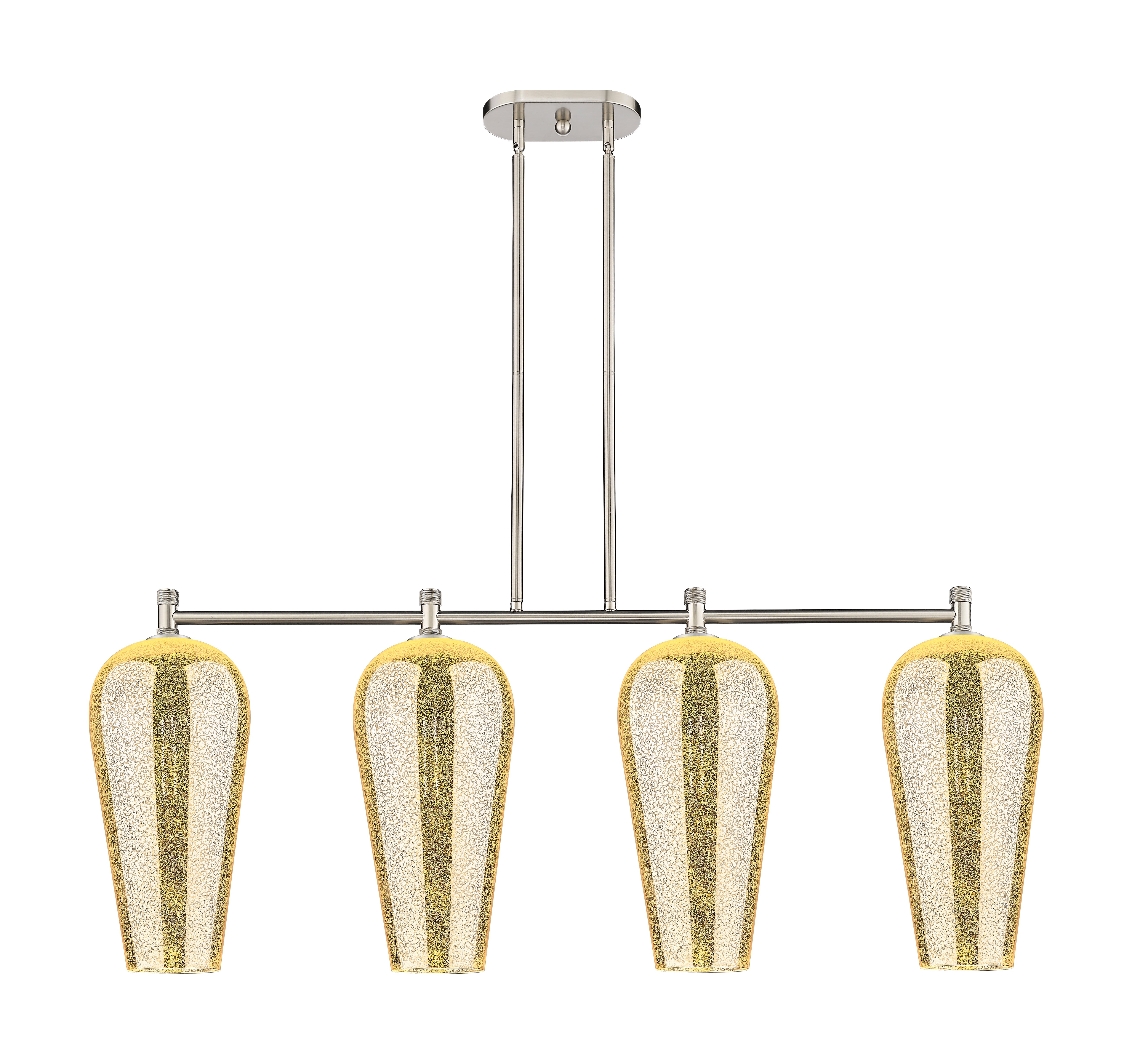 Downtown Urban Island Light Cast Brass