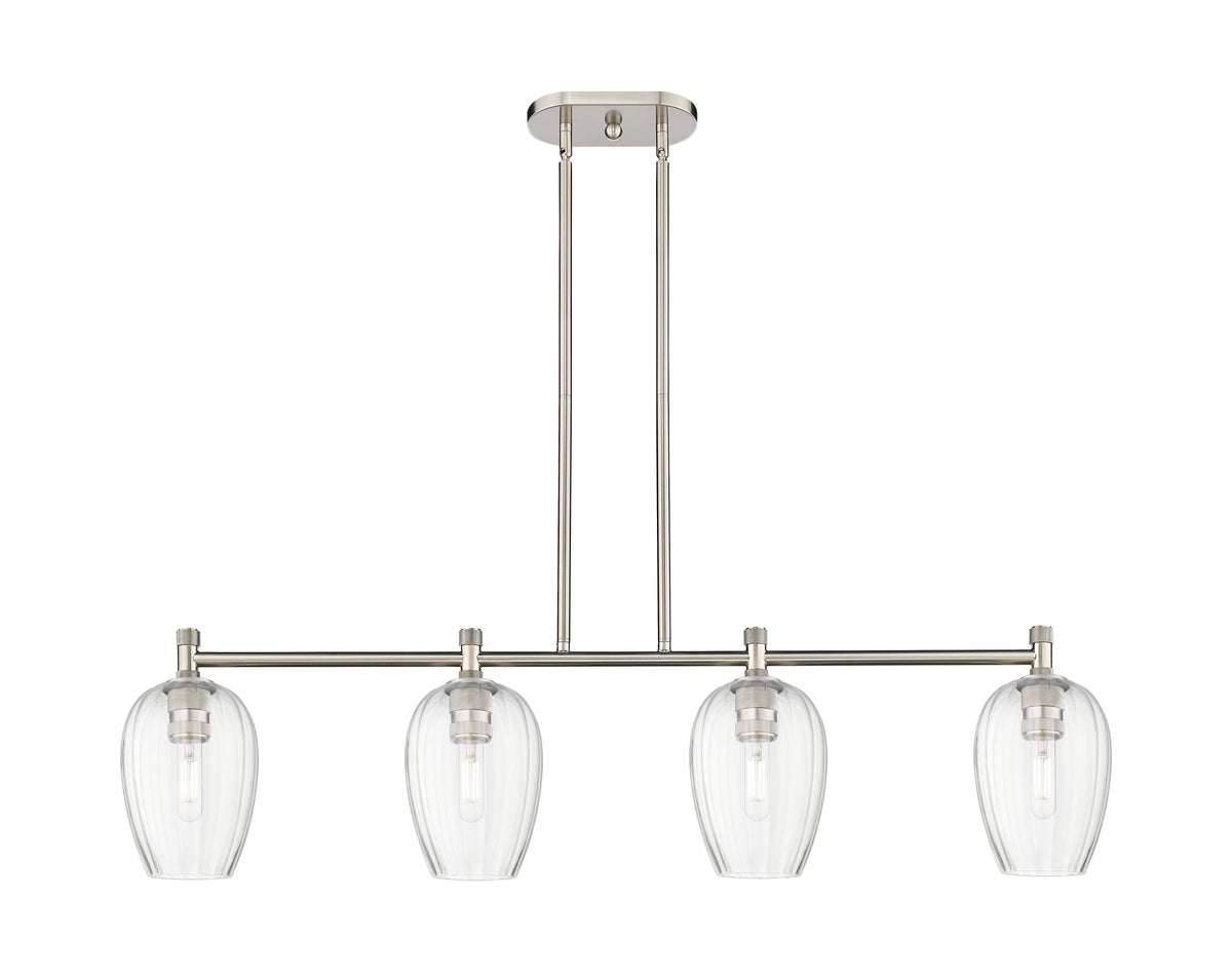 Preston Flute 47-Inch 4-Light Stem-Hung Island Light