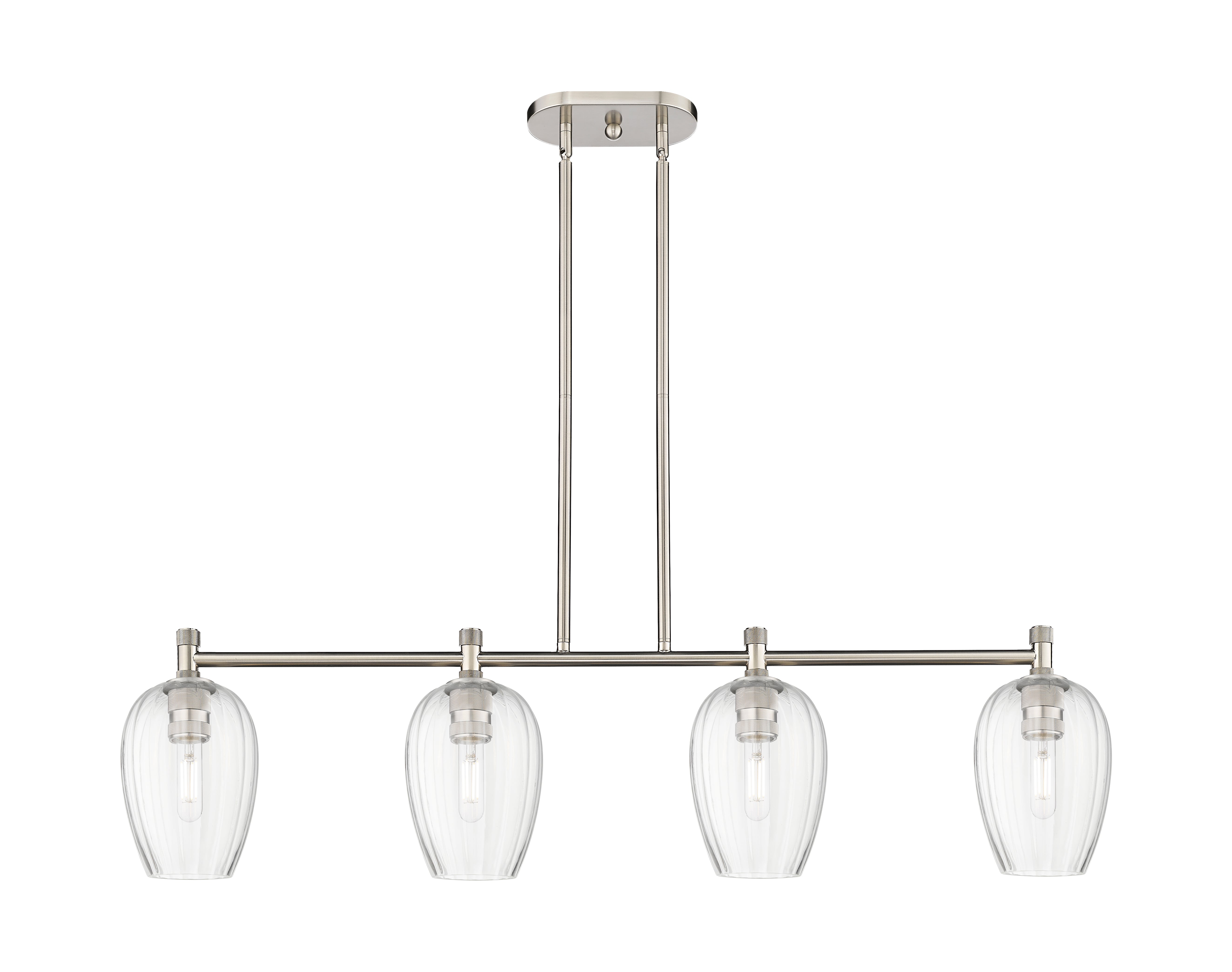 Downtown Urban Island Light Cast Brass