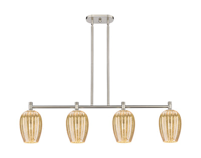 Downtown Urban Island Light Cast Brass