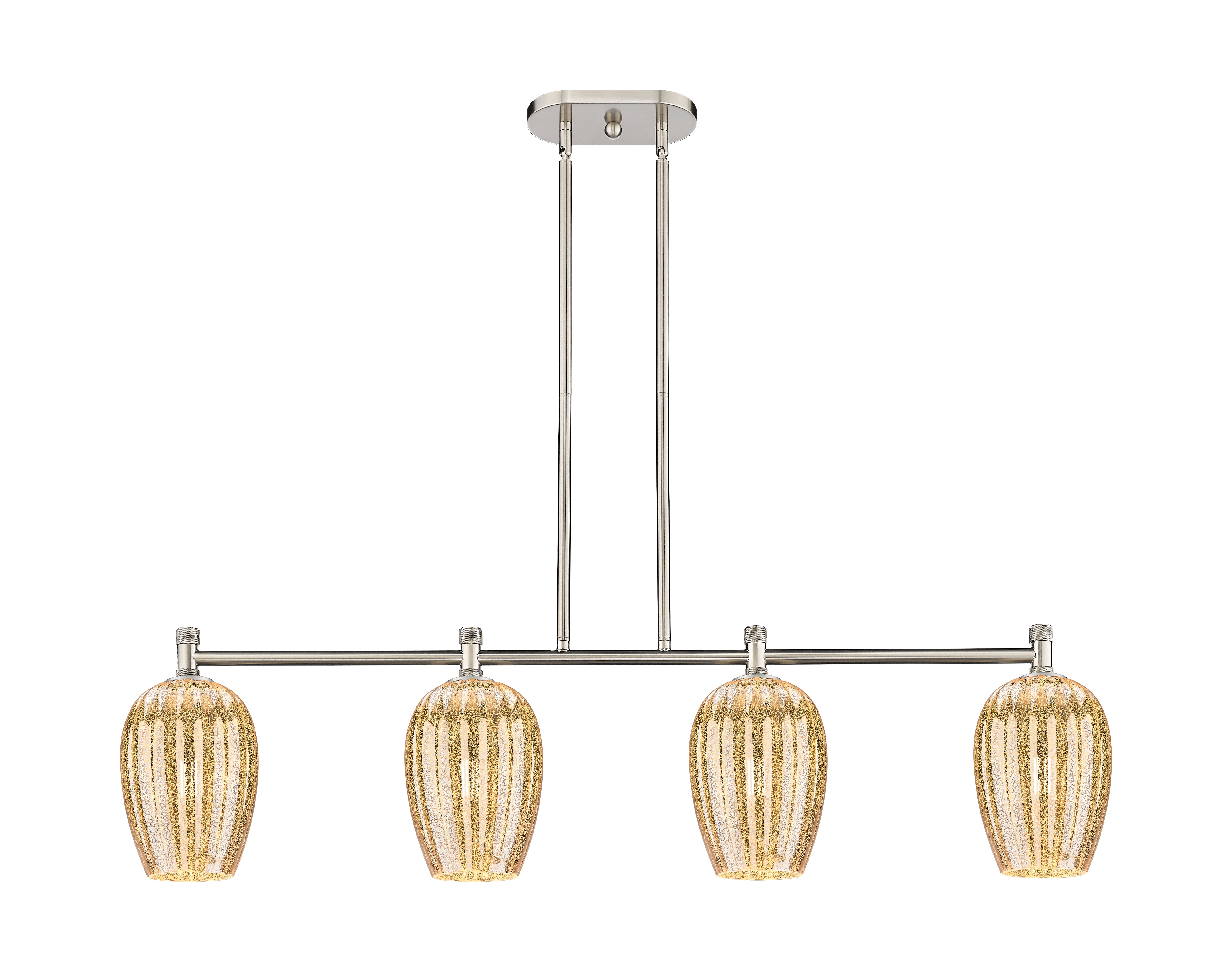 Downtown Urban Island Light Cast Brass