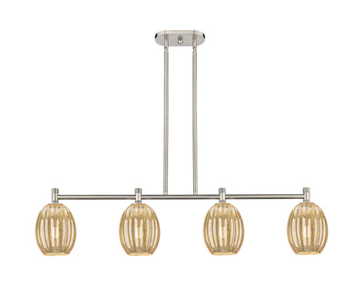 Downtown Urban Island Light Cast Brass