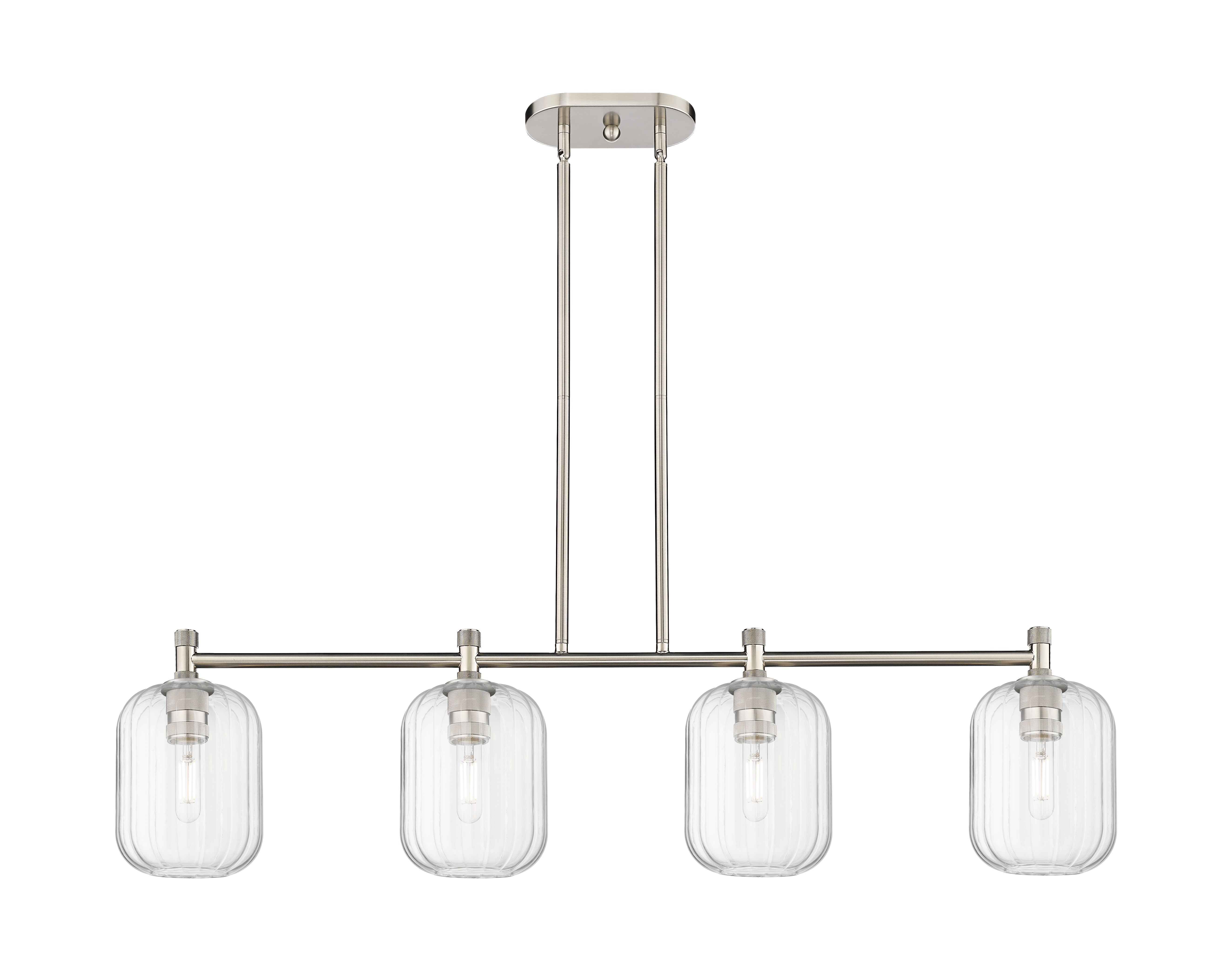 Downtown Urban Island Light Cast Brass