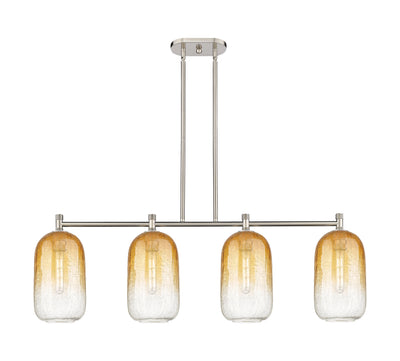 Downtown Urban Island Light Cast Brass Steel