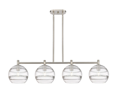 Downtown Urban Island Light Brass Glass