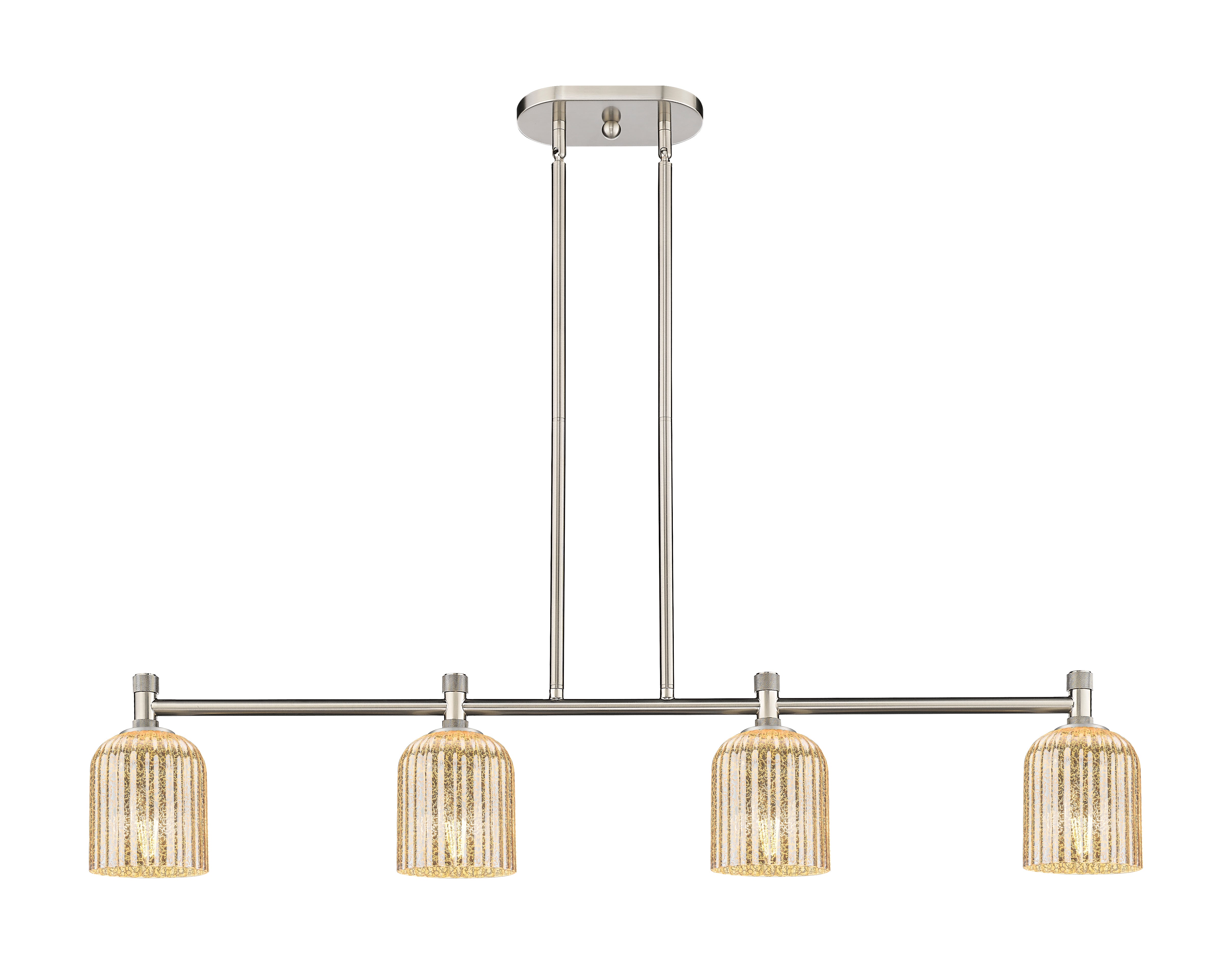 Downtown Urban Island Light Cast Brass Steel
