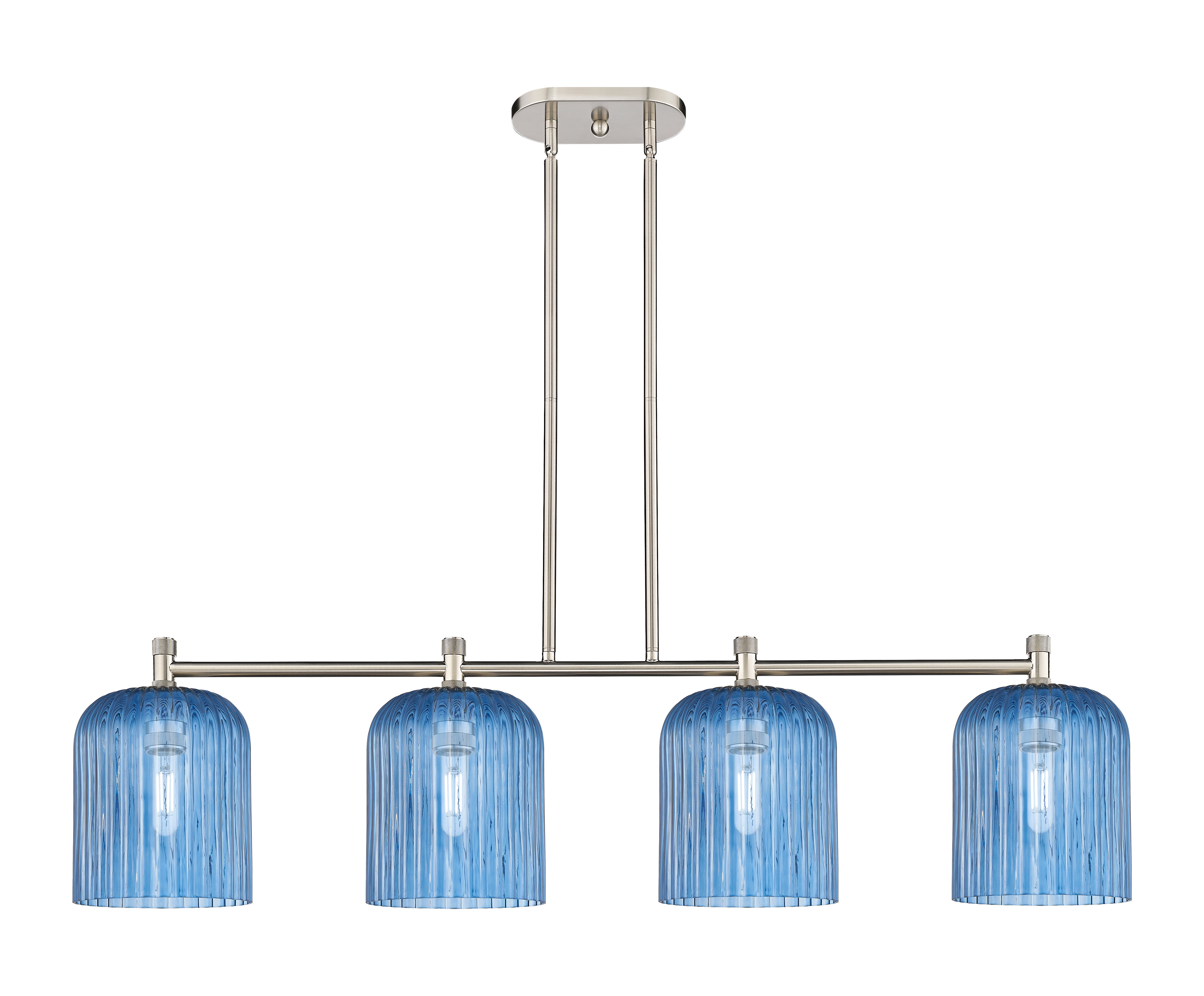Downtown Urban Island Light Brass Glass